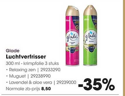 Glade Luchtverfrisser 300 ml - krimpfolie 3 stuks -35%
