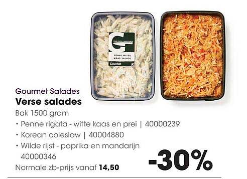 Gourmet Salades Verse salades