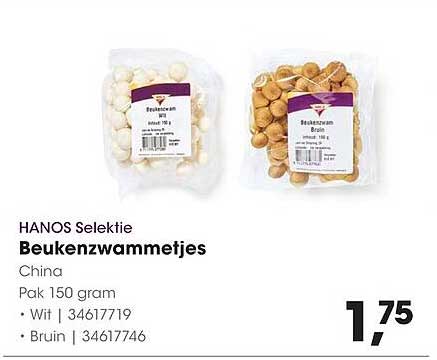 HANOS Selectie Beukenzwammetjes