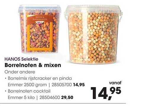 HANOS Selectie Borrelnoten & mixen