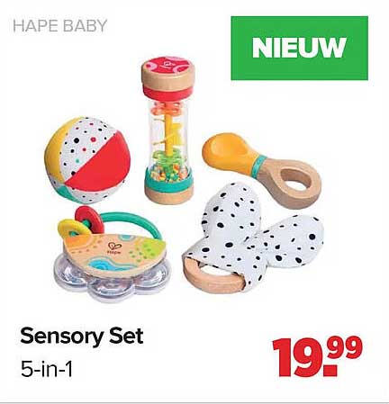 HAPE BABY Sensory Set 5-in-1 NIEUW