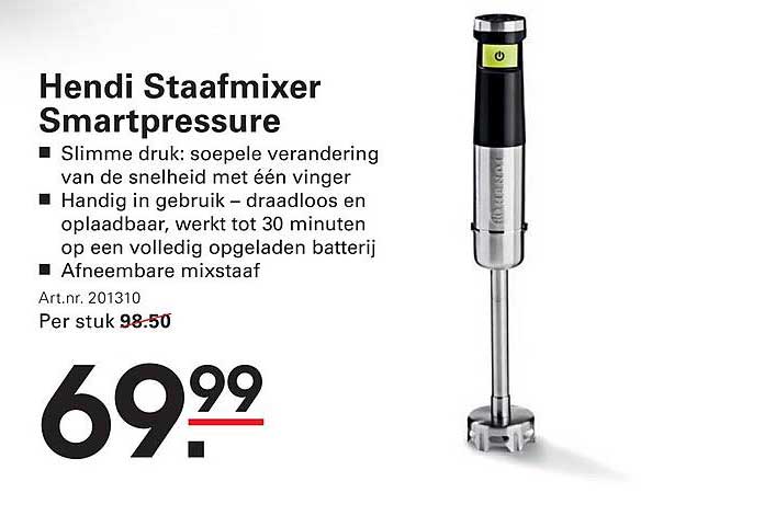 Hendi Staafmixer Smartpressure