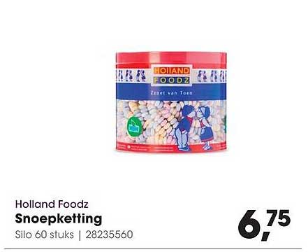 Holland Foodz Snoepketting Silo 60 stuks | 28235560