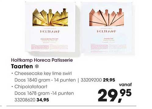 Holtkamp Horeca Patisserie Taarten