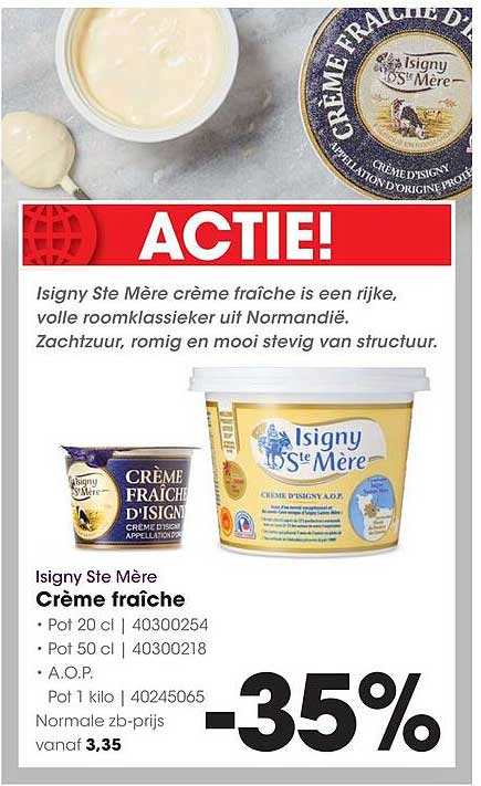 Isigny Ste Mère Crème fraîche -35%