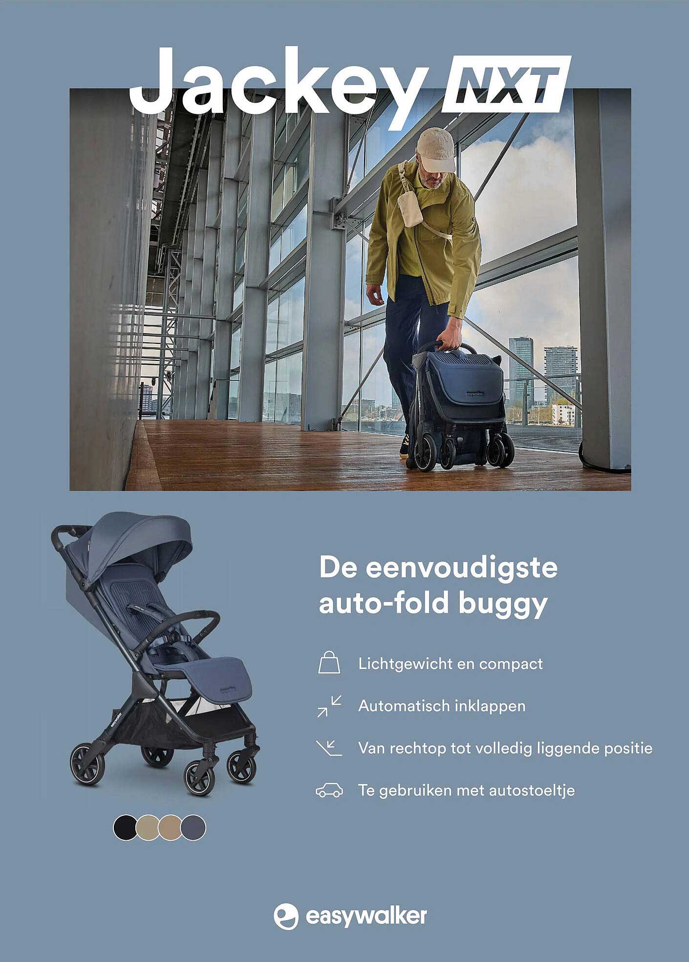 Jackey NXT De eenvoudigste auto-fold buggy