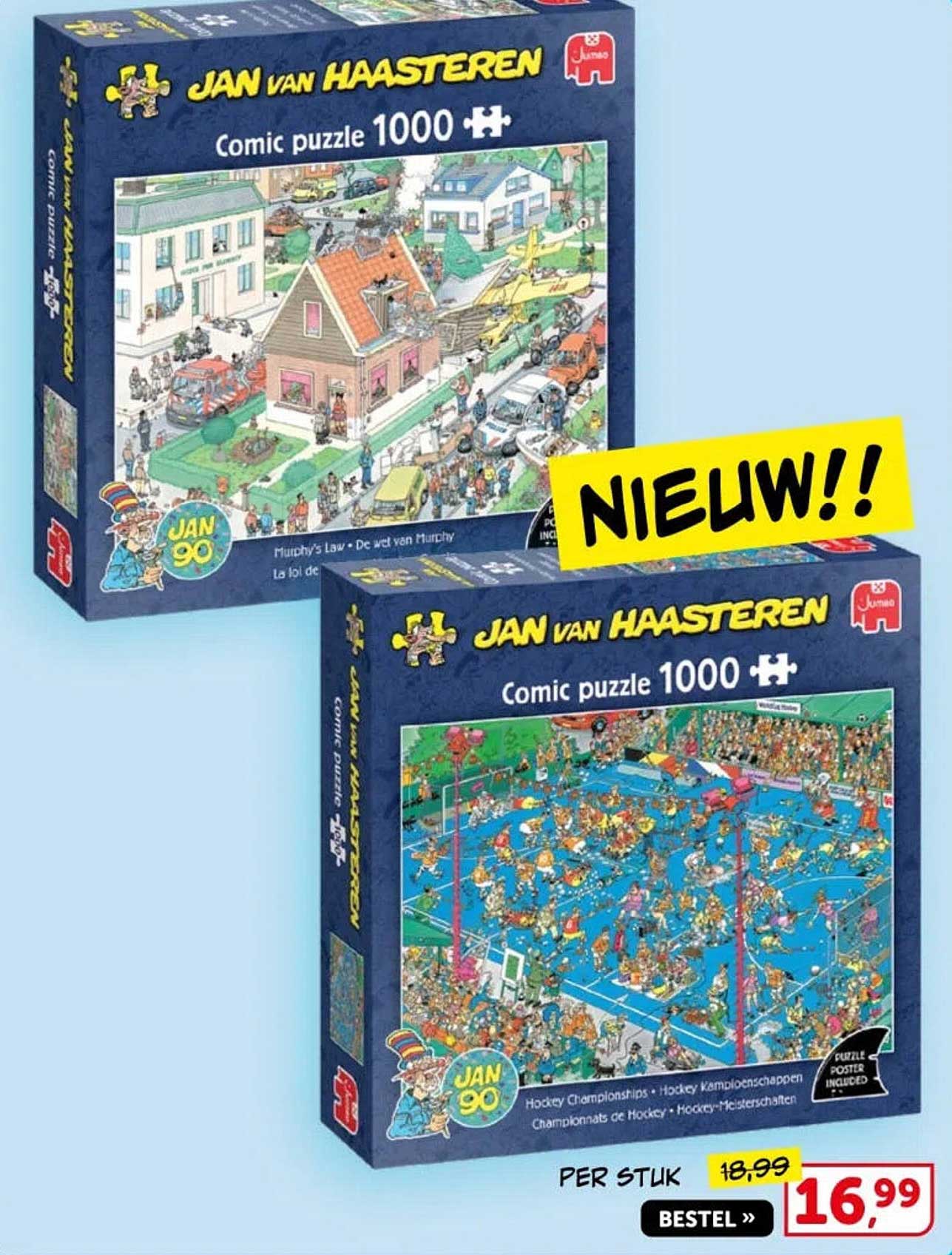 Jan van Haasteren Comic puzzle 1000 NIEUW!