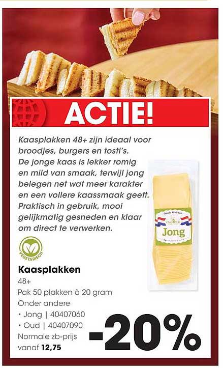 Kaasplakken 48+ -20%