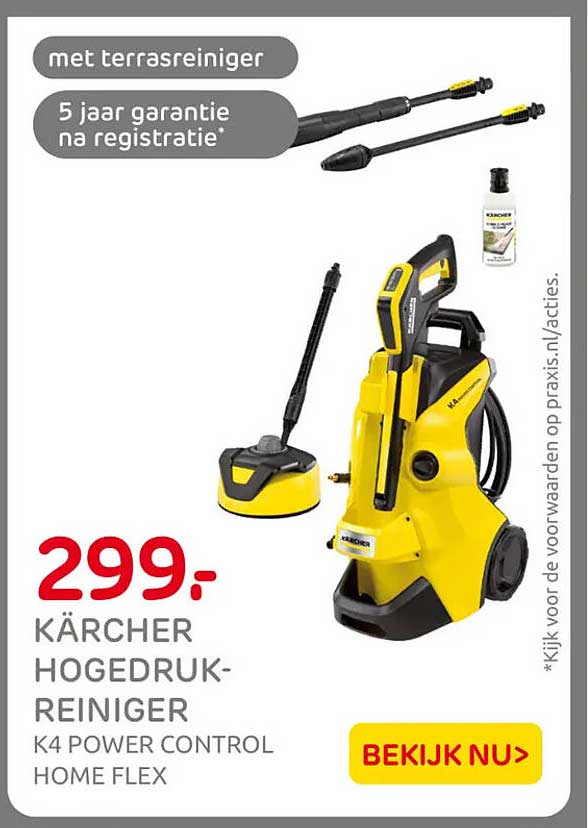KÄRCHER HOGEDRUK-REINIGER K4 POWER CONTROL HOME FLEX