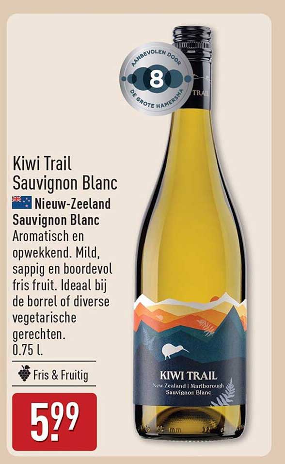 Kiwi Trail Sauvignon Blanc Nieuw-Zeeland Sauvignon Blanc