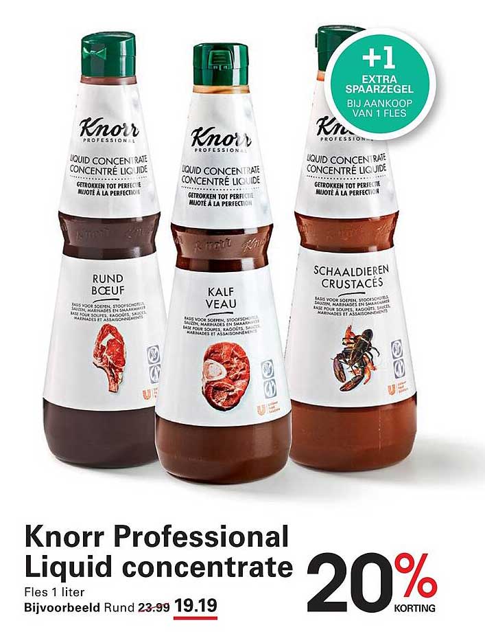 Knorr Professional Liquid concentrate 20% korting
