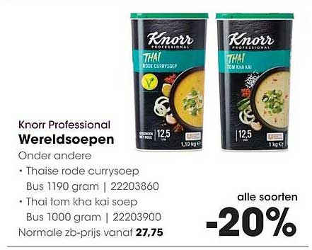 Knorr Professional Wereldsoepen -20%