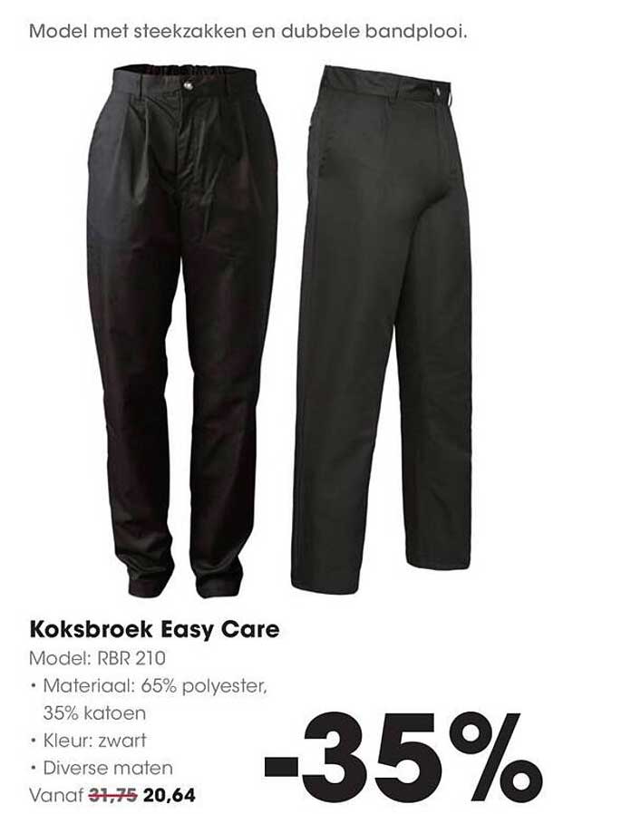 Koksbroek Easy Care -35%