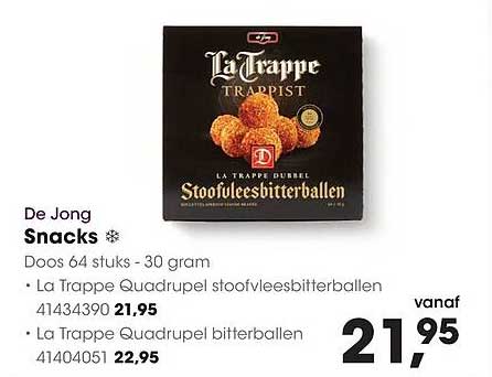 La Trappe Quadrupel stoofvleesbitterballen