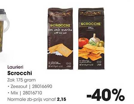 Laurieri Scrocchi Zak 175 gram