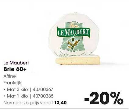 Le Maubert Brie 60+