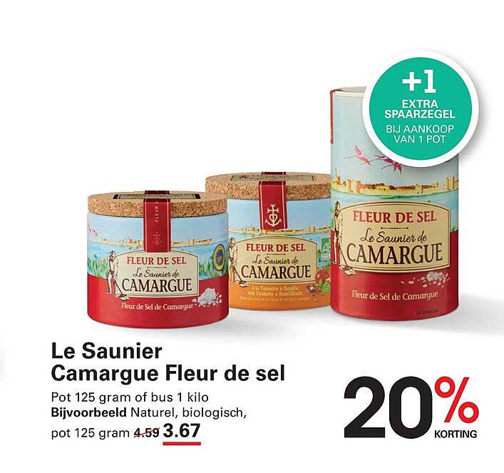 Le Saunier Camargue Fleur de sel 20% korting