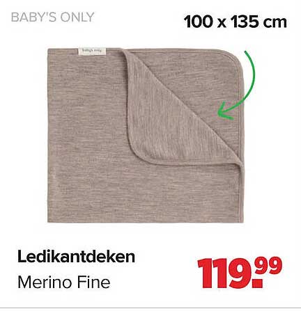 Ledikantdeken Merino Fine