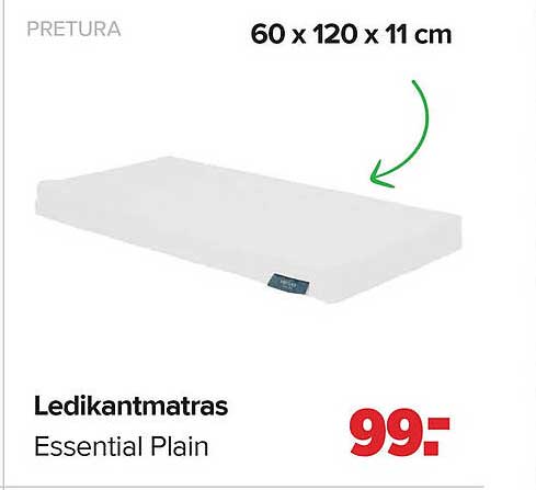 Ledikantmatras Essential Plain