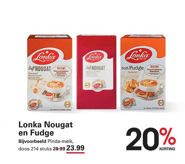 Lonka Nougat en Fudge