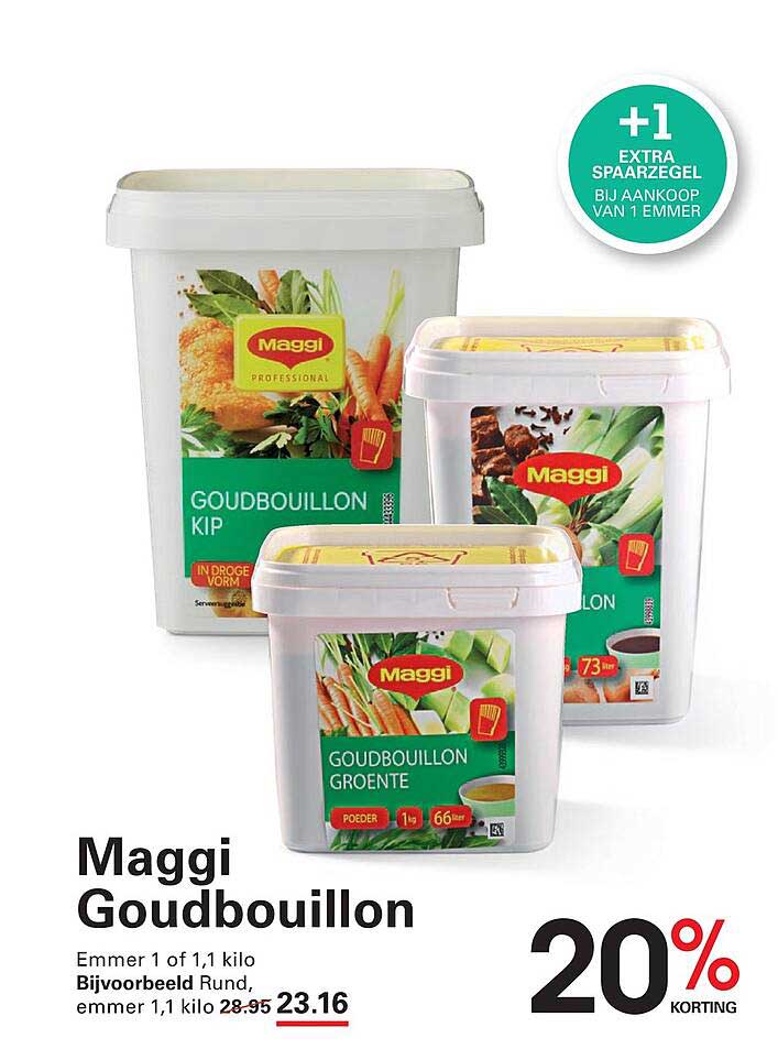 Maggi Goudbouillon 20% korting