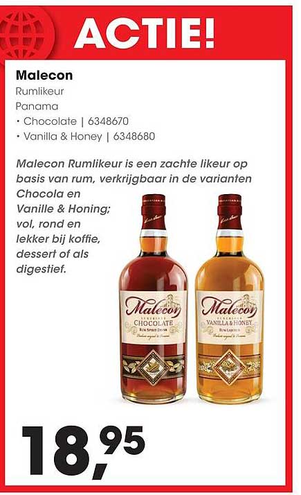 Malecon Rumlikeur Panama - Chocolate | 6348670 - Vanilla & Honey | 6348680