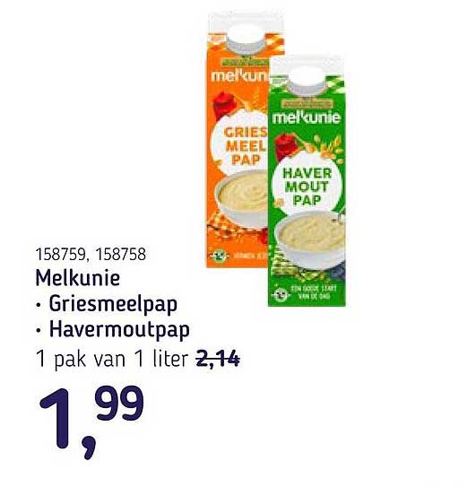 Melkunie • Griiesmeelpap • Havermoutpap