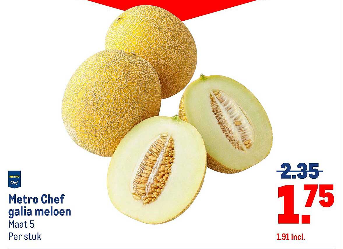 Metro Chef galia meloen Maat 5 Per stuk