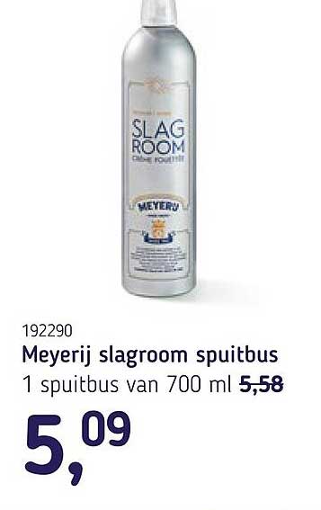 Meyeri slagroom spuitbus