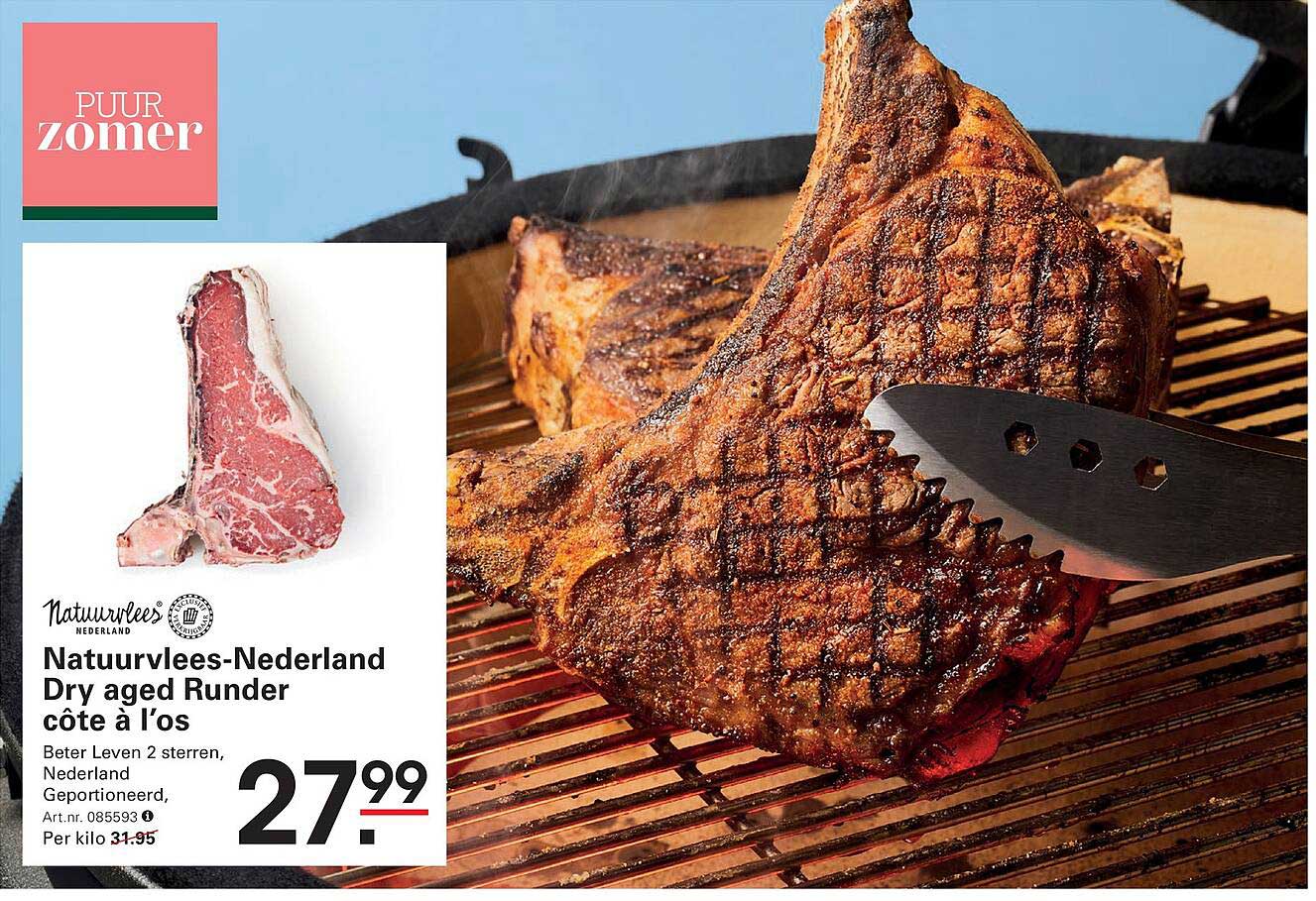 Natuurvlees-Nederland Dry aged Runder côte à l’os