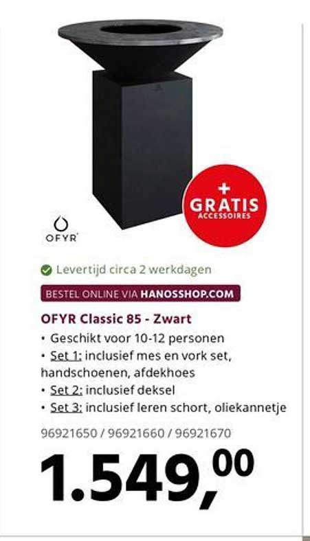 OFYR Classic 85 - Zwart + GRATIS accessoires