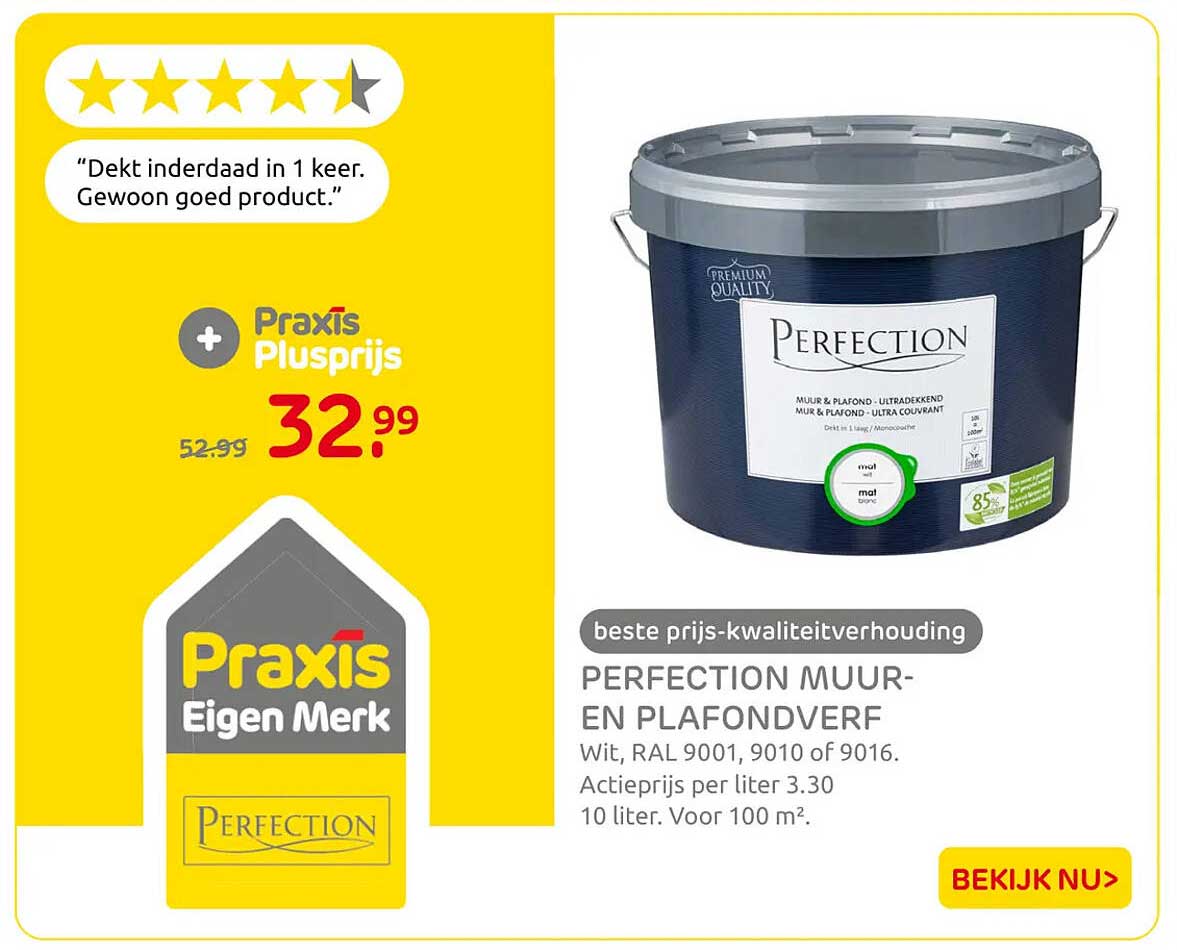 PERFECTION MUUR- EN PLAFONDVERF