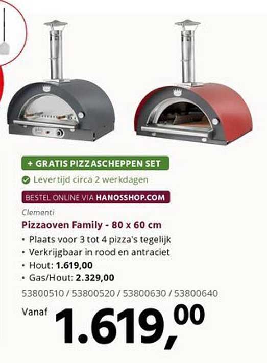 Pizzavoven Family - 80 x 60 cm