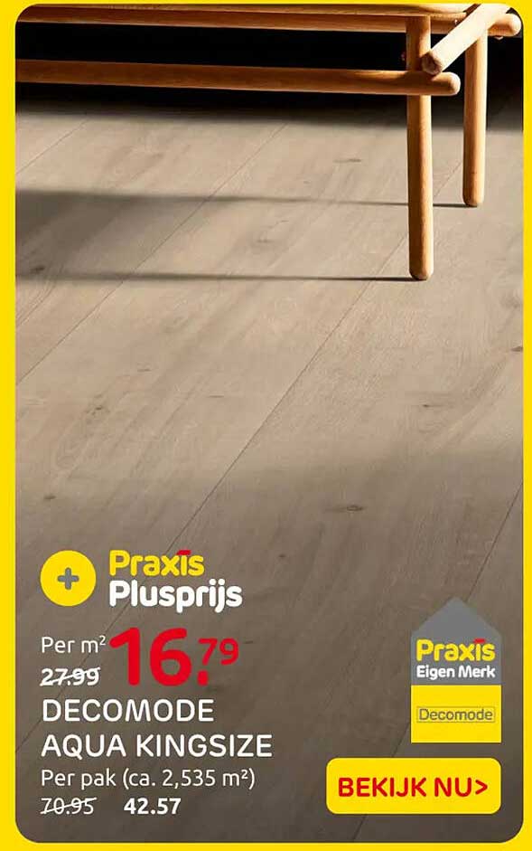 Praxis Plusprijs DECOMODE AQUA KINGSIZE