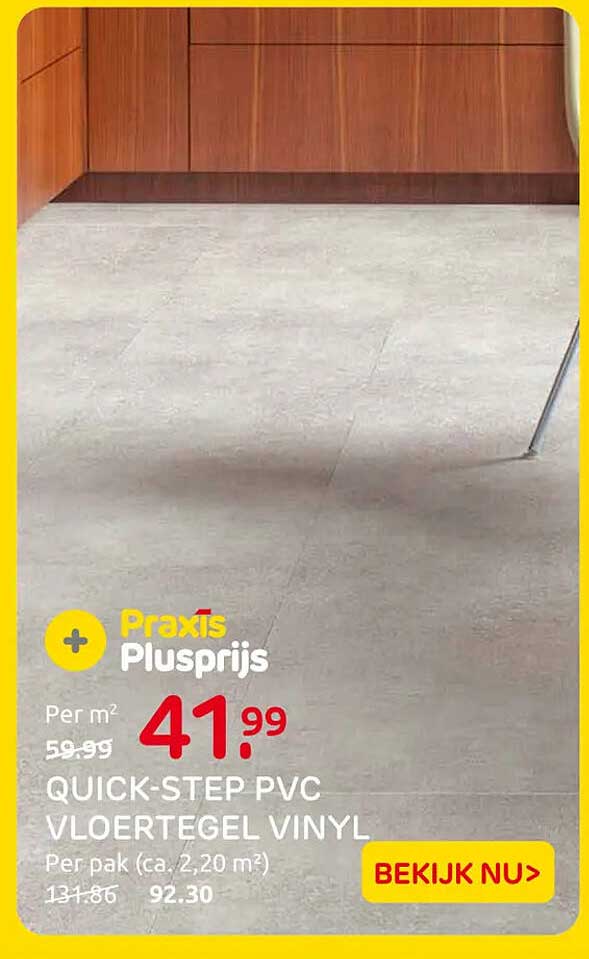 Praxis Plusprijs Quick-Step PVC vloertegel vinyl