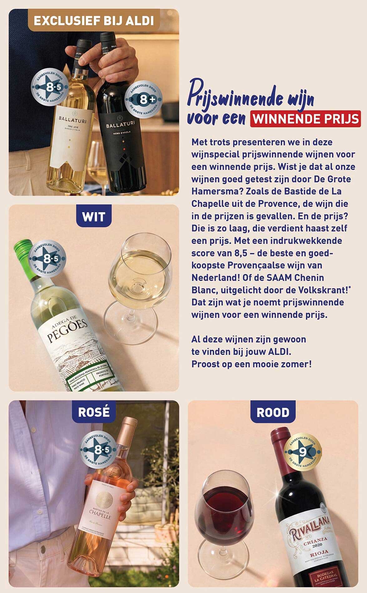 Prijswinnende wijn voor een winnende prijs