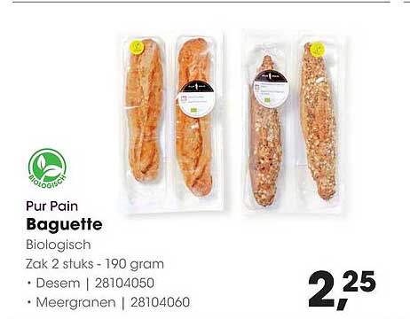Pur Pain Baguette Biologisch
