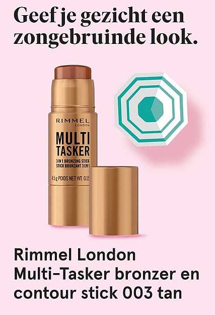 Rimmel London Multi-Tasker bronzer en contour stick 003 tan