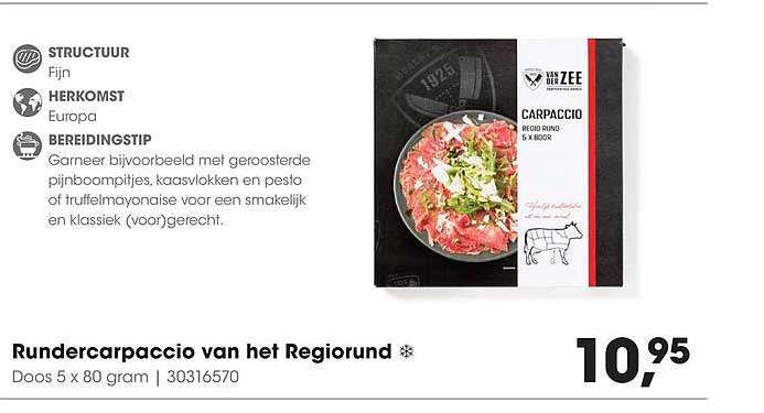 Rundercarpaccio van het RegioRund