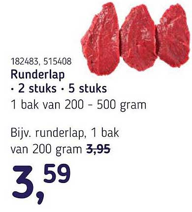 Runderlap • 2 stuks • 5 stuks