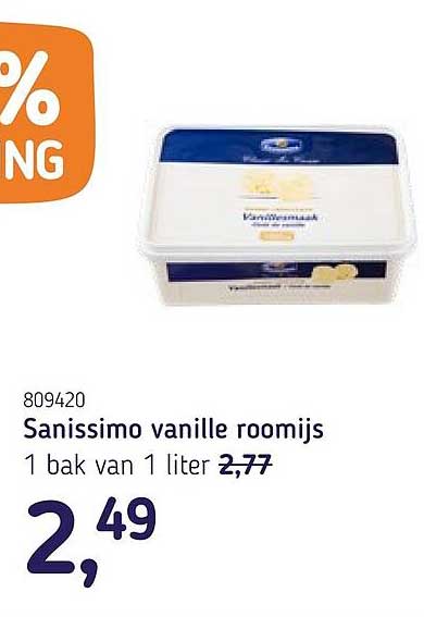 Sanissimo vanille roomijs