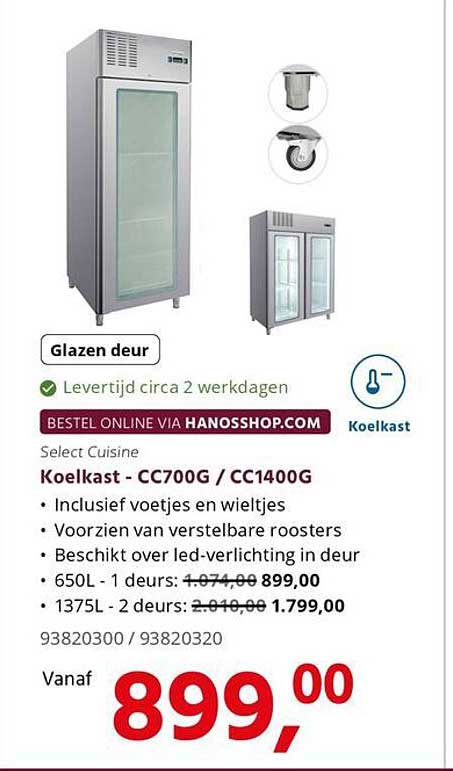 Select Cuisine Koelkast - CC700G / CC1400G