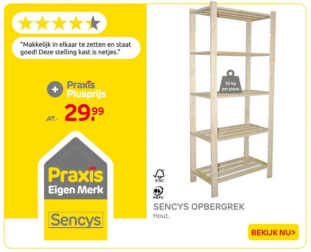 Sencys opbergrek