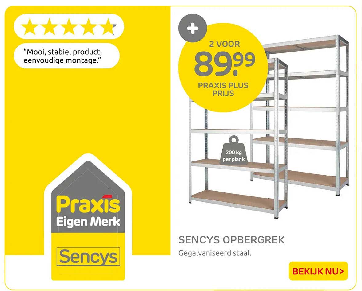 Sencys opbergrek