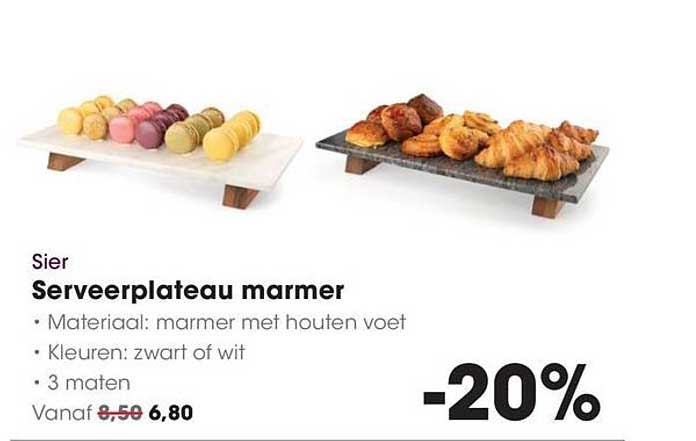 Serveerplateau marmer -20%