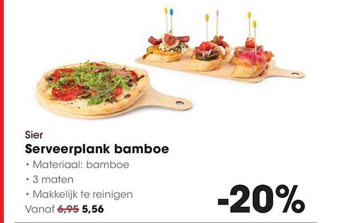 Sier Serveerplank bamboe -20%