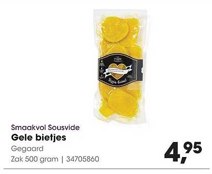 Smaakvol Sousvide Gele bietjes Gegaard
