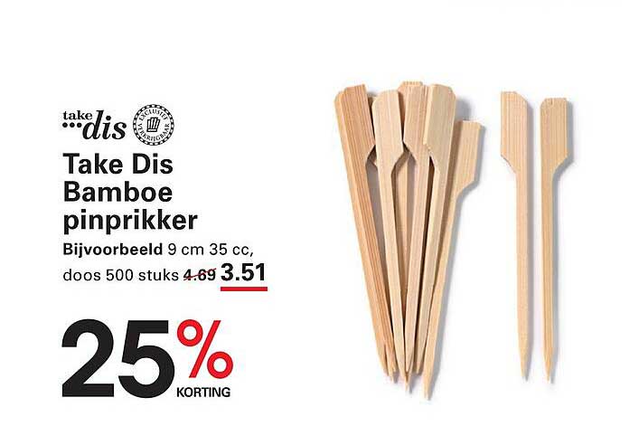 Take Dis Bamboe pinprikker