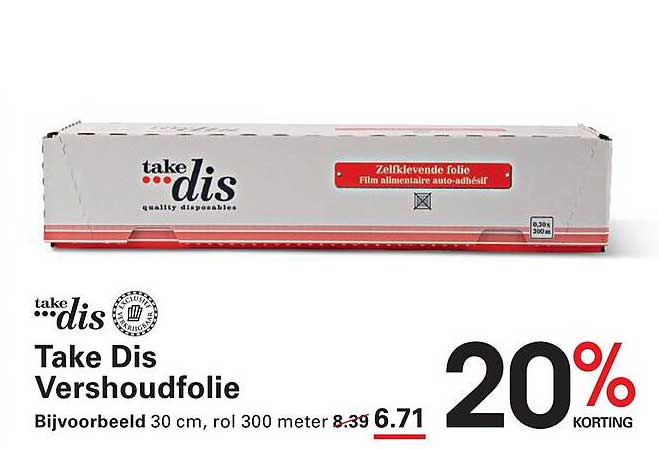 Take Dis Vershoudfolie