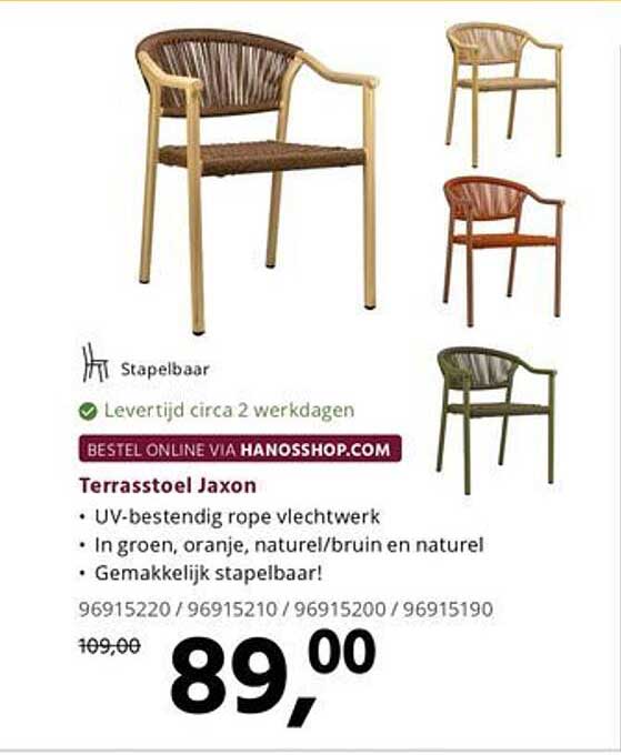 Terrasstoel Jaxon